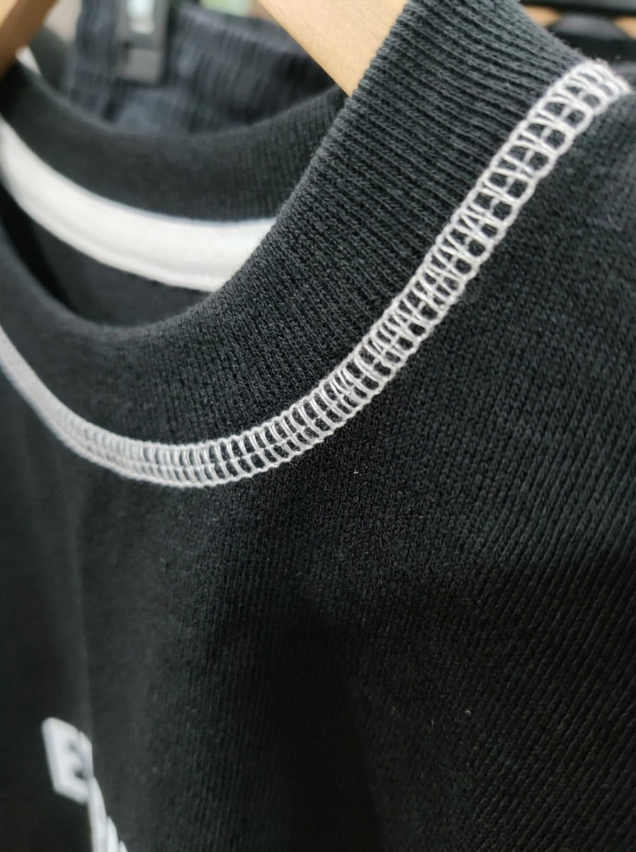ETERNITY Oversized Black Streetwear T-Shirt