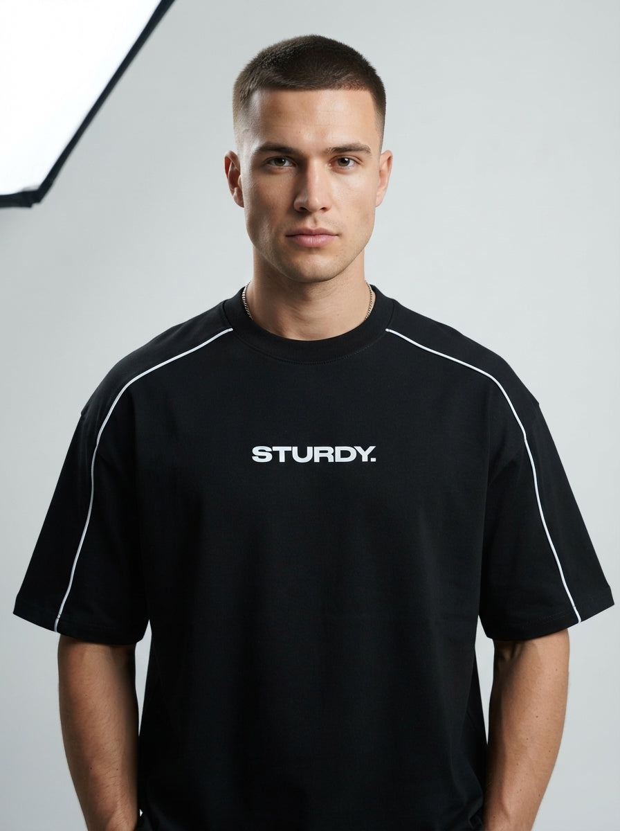 Premium Piped Oversized Tee