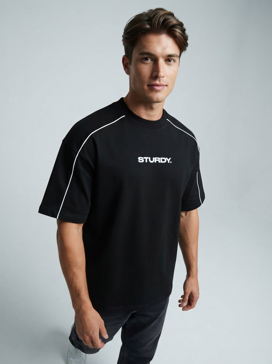Premium Piped Oversized Tee