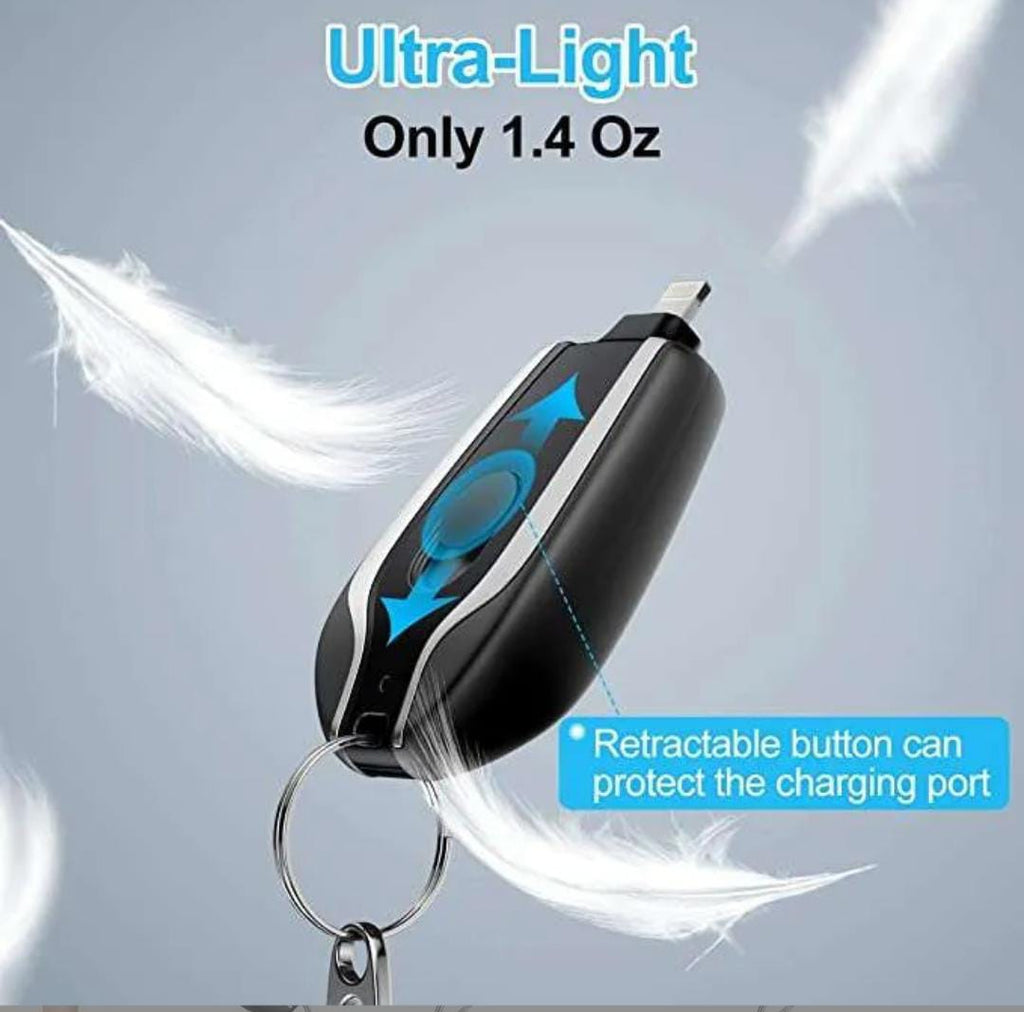 2-in-1 Portable Charging Cable Keychain