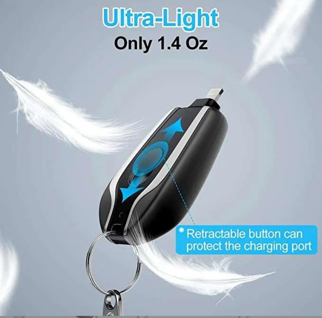 2-in-1 Portable Charging Cable Keychain