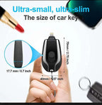 2-in-1 Portable Charging Cable Keychain