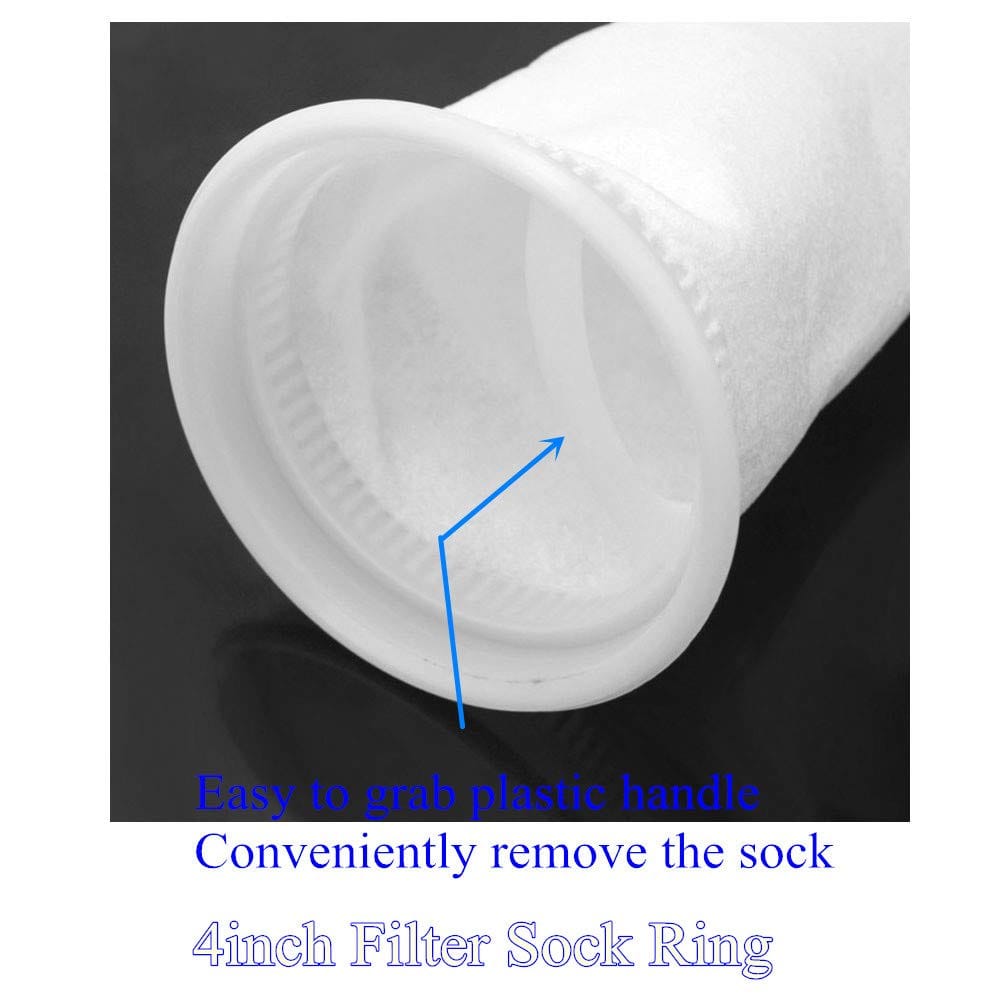 Water Tank Filter Bag – Reusable Mesh Filter Sock with Plastic Ring