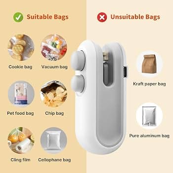 USB Rechargeable Mini Bag Sealer &amp; Cutter