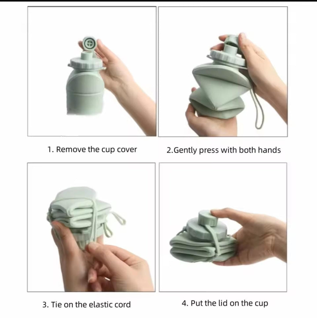 Collapsible Silicone Water Bottle