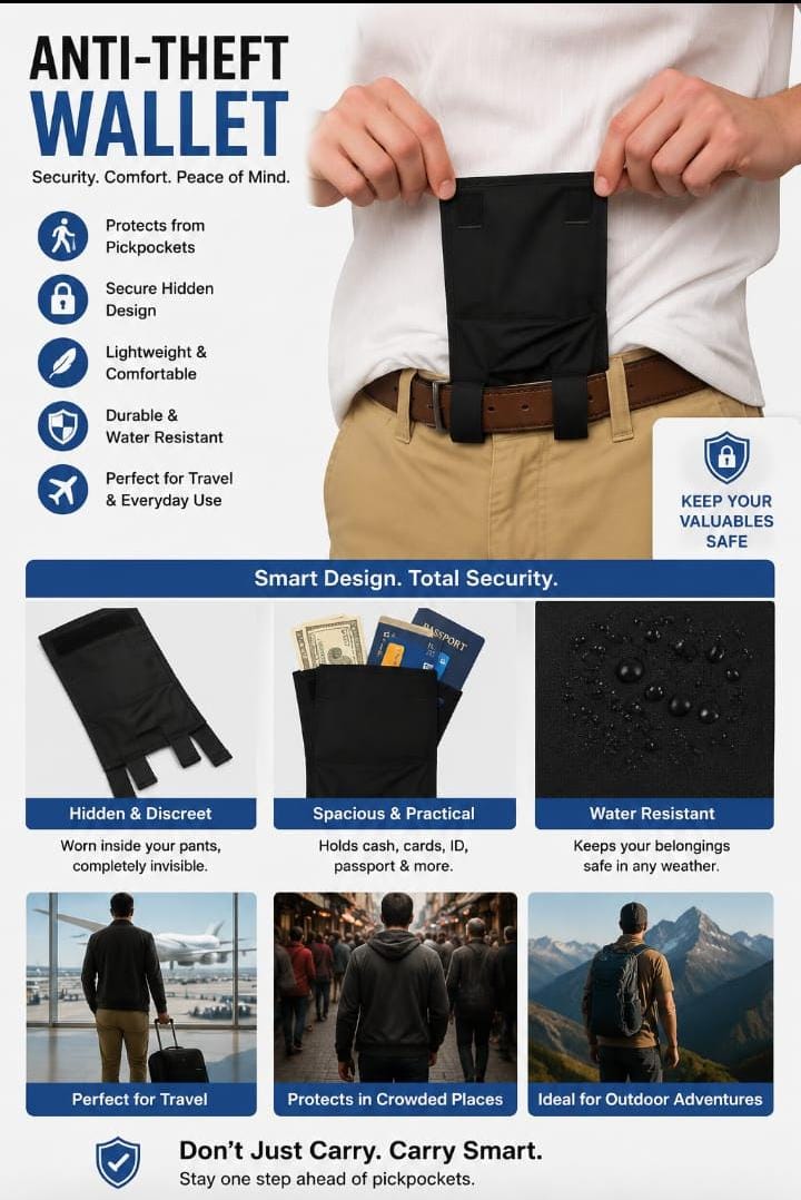 Anti-Theft Hidden Wallet